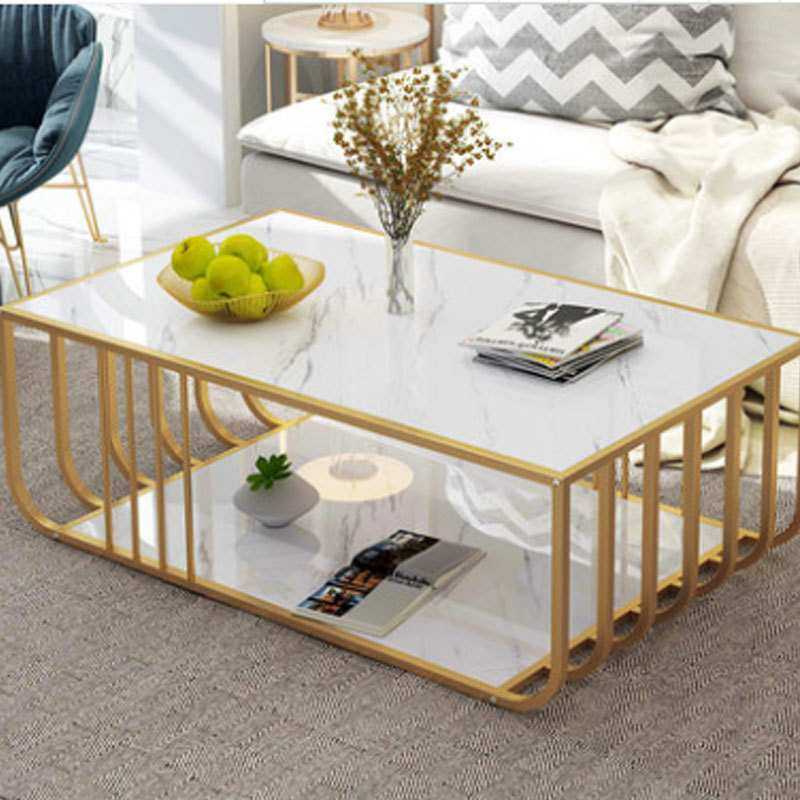 北欧双层大理石茶几 家用轻奢金色铁艺茶几桌 酒店办公室方形茶几,模玩/动漫/周边/娃圈三坑/桌游,模型制作工具/辅料耗材,淘宝优惠券,粉丝福利购,淘宝优惠卷