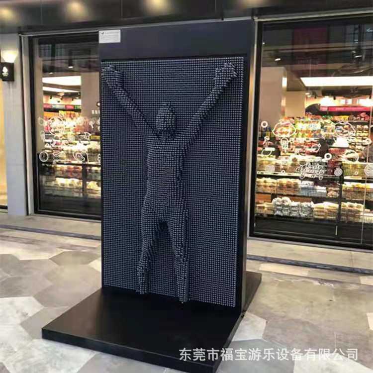 网红暖场道具大型三维针雕 人体打印墙全身立体3d百变针幕