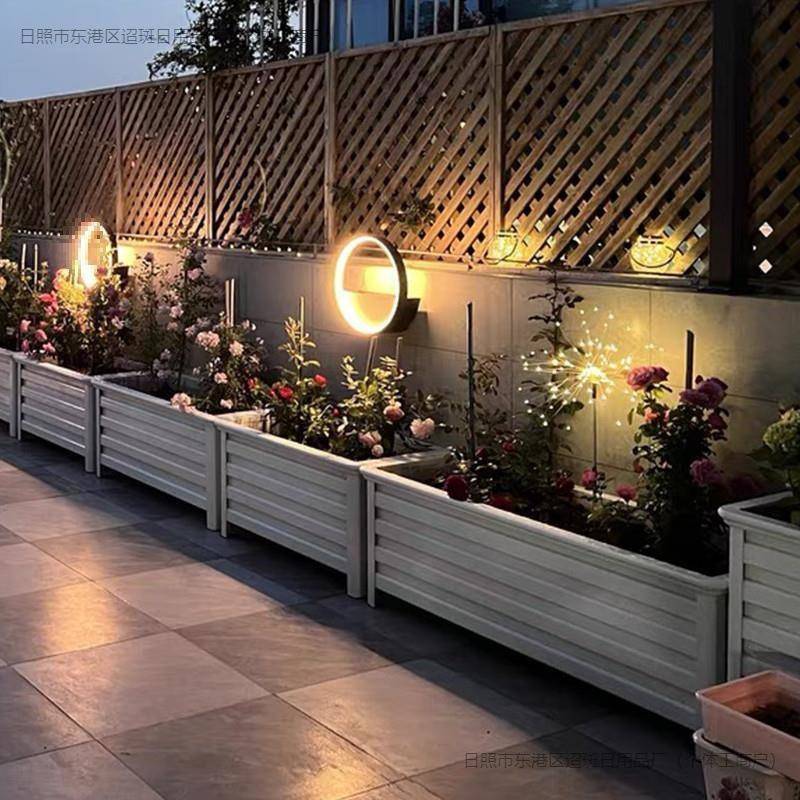 铝合金花箱花盆种户外阳台种菜庭院花道路防腐花园工厂防腐露台