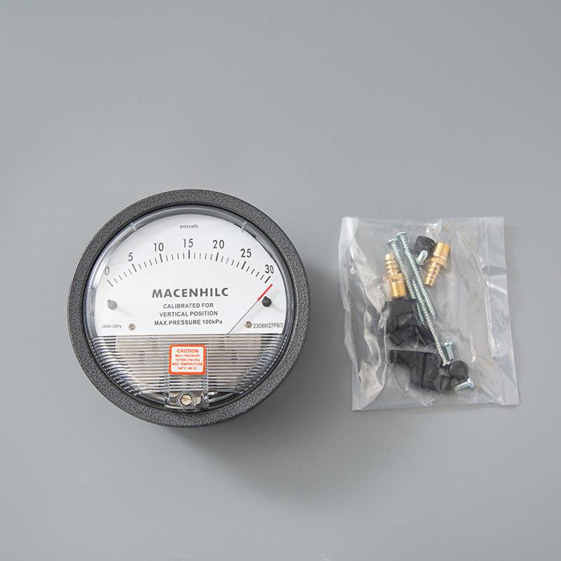 微压差表差压空气洁净室过滤风机管道压差计风压负压表养殖用