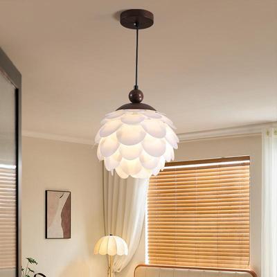 法式中古小吊灯床头吊线灯奶油风高级感创意个性卧室吊灯背景墙灯