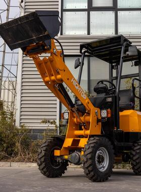 轮式电动小型装载机仓库农场迷你小铲车垃圾清理运输车HIGHTOP