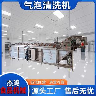 商用多功能气泡清洗机规格果蔬清洗机不锈钢板链条高压喷淋冲洗机