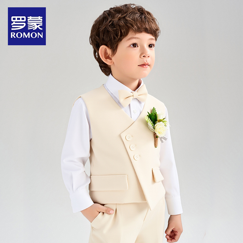 罗蒙儿童西装套装主持人礼服