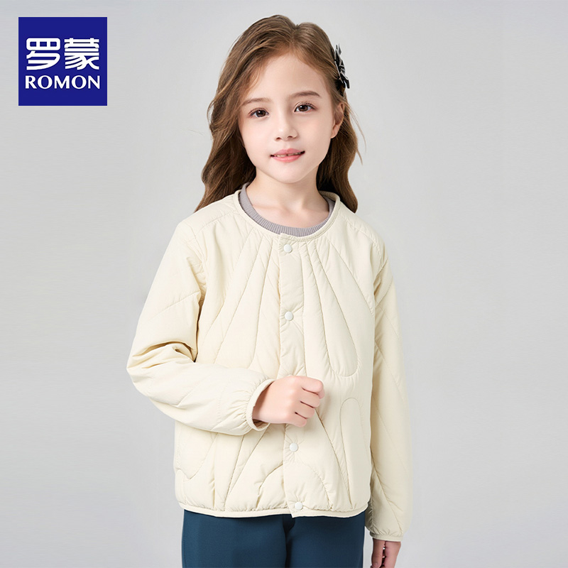 罗蒙女童羽绒服轻薄短款洋气