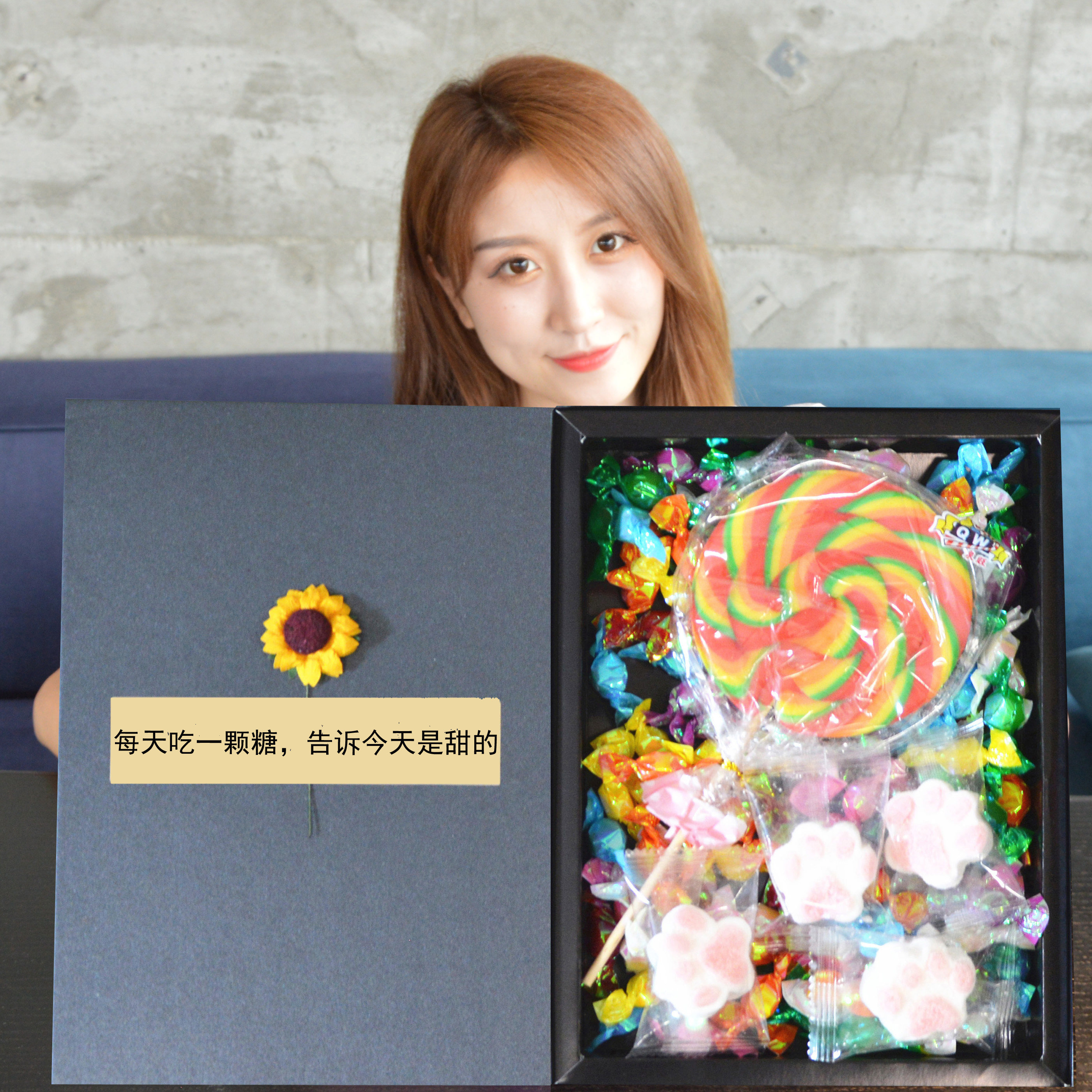 超大棒棒糖糖果礼盒装生日礼物送女友女朋友情侣闺蜜儿童惊喜浪漫