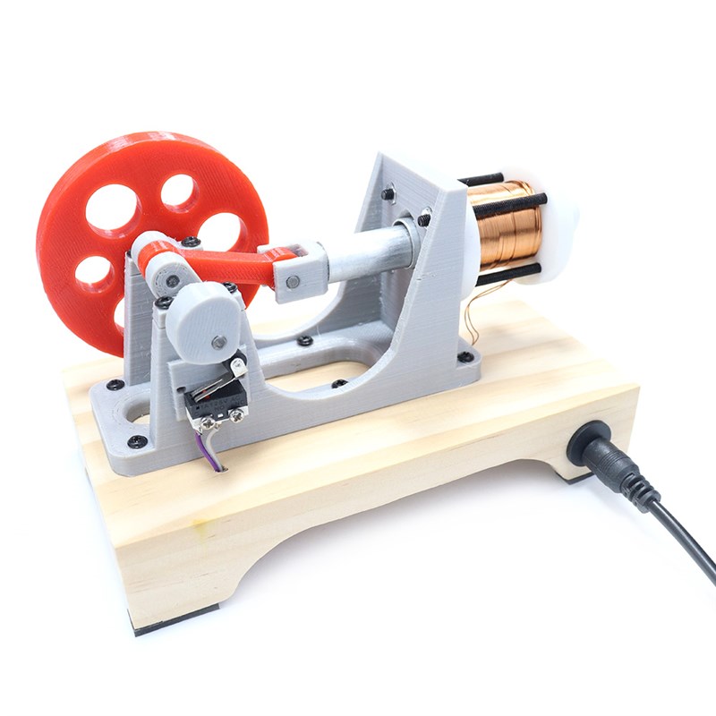 DIY电磁引擎模型单缸活塞式引擎 科技发明制作物理课程教学实验