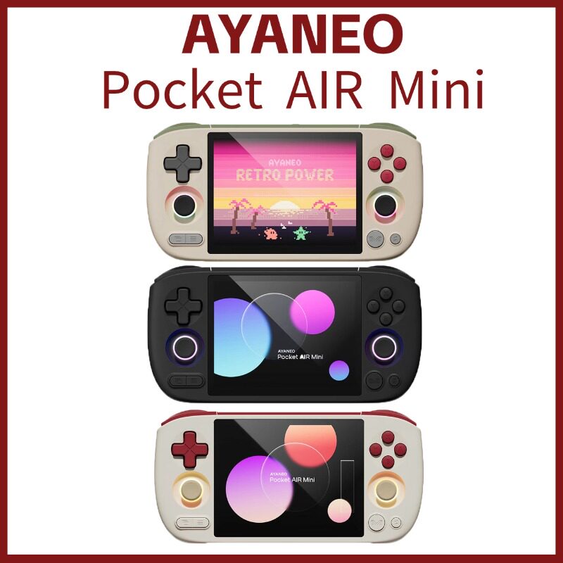 AYANEO Pocket AIR Mini复古安卓掌机MTK Helio G90T八核4.2英寸经典霍尔摇杆迷你口袋风扇散热掌上游戏机