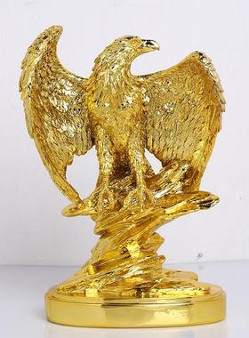 大展宏图老鹰摆件高档客厅办公室老板桌树脂工艺品厂店铺开业礼品