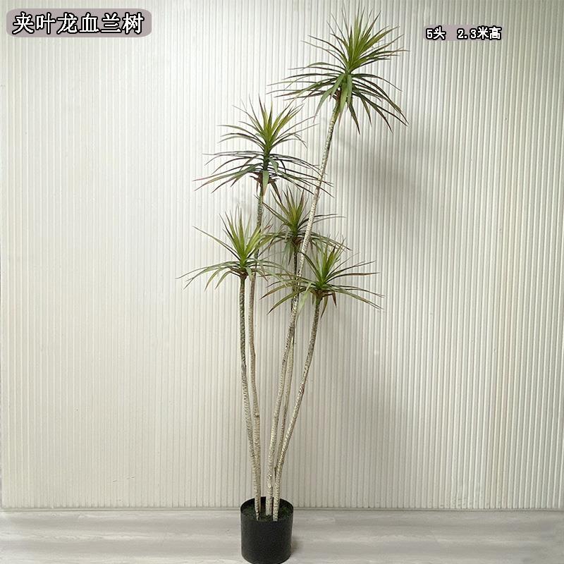 仿真绿植丝兰树盆栽酒店家居装饰新品仿真龙血兰树仿真千年木