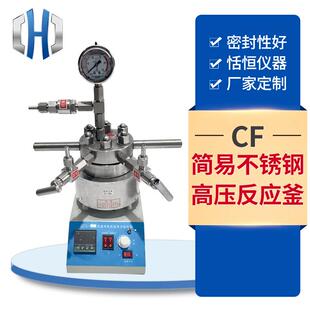 500ml CF简易不锈钢高压反应釜高压罐消解罐200ml 1000ml