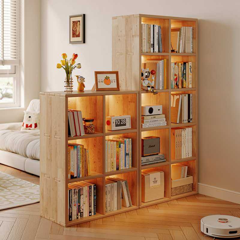 全实木书架置物架落地客厅沙发隔断置物架展示收纳储物柜家用书柜,模玩/动漫/周边/娃圈三坑/桌游,模型制作工具/辅料耗材,淘宝优惠券,粉丝福利购,淘宝优惠卷