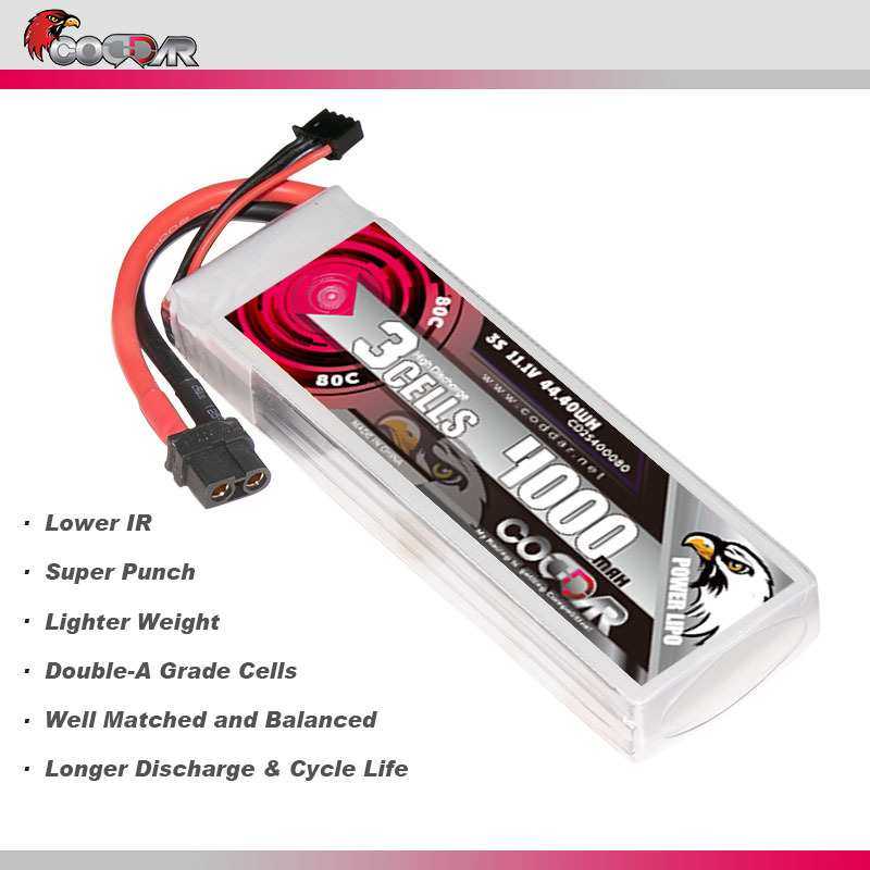 CODDAR鹰氪 4000MAH 3S 11.1V 80C 船模RC车模 航模固定翼锂电池