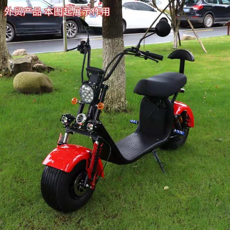 大功率电瓶车成人座双轮代步车哈雷车双人车通勤电动自行车电摩