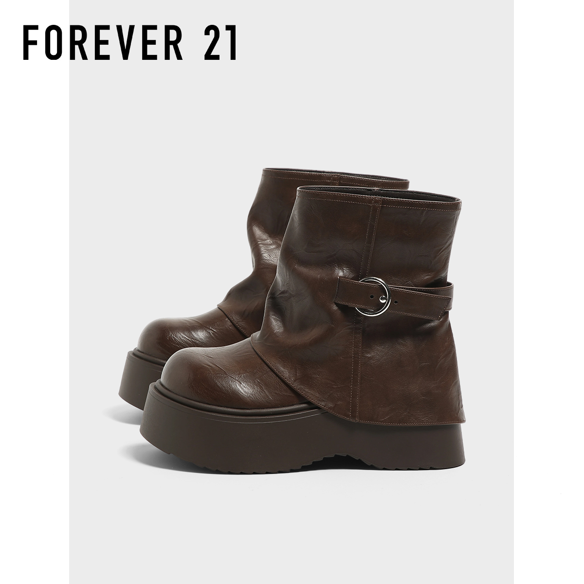 F21美拉德时装靴女2025新款秋