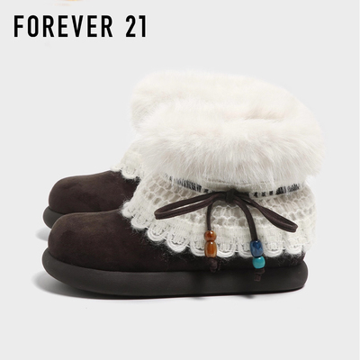 F21雪地靴女款2025新款冬季