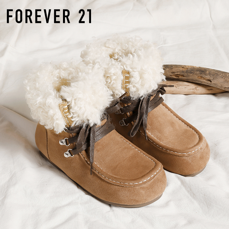 F21加绒加厚雪地靴女2025