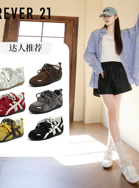 F21内增高德训鞋女款2025新款秋季软底轻便百搭潮休闲运动赛车鞋