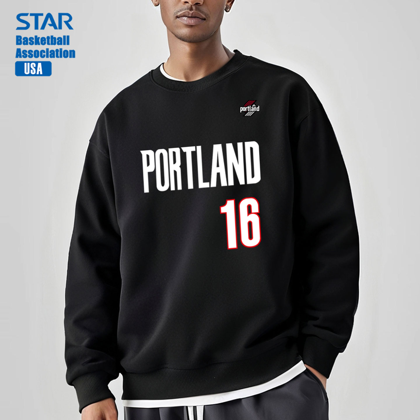 开拓者杨瀚森秋季篮球球衣卫衣