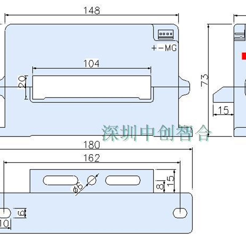 极速C10型104X20方孔霍尔大电流传感器 100A/1000A/50X00A电流变