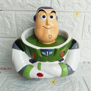 大号巴斯光年烟灰缸可爱儿童树脂桌面装饰收纳摆件迷你钱罐