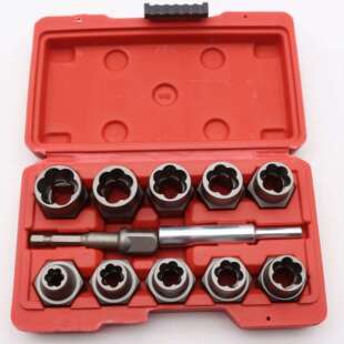 11/12pcs套装螺帽取出器破损残缺螺丝螺母取出器断丝取