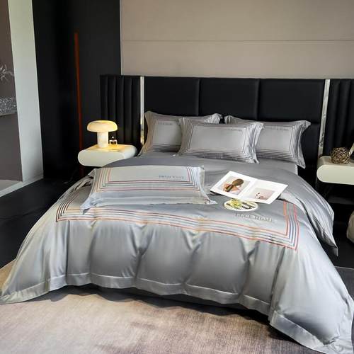 夏季高端冰丝四件套丝滑裸睡A类柔软床单被套天丝床笠款床上用品