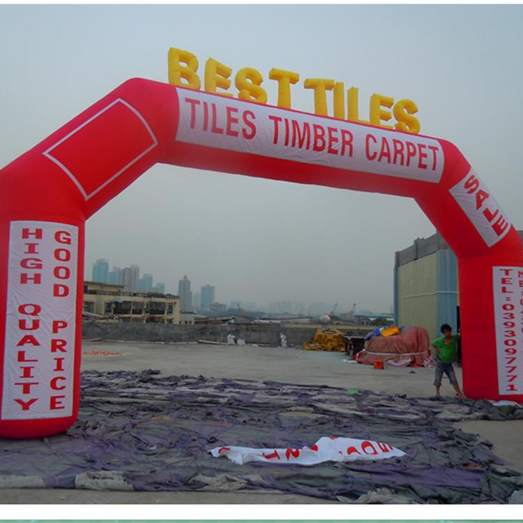 新款拱门商家庆典开业广告展览人偶卡通充气门厅