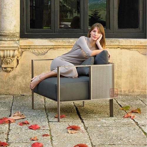 户外藤沙发庭院客厅室外阳台休闲单人藤椅沙发藤编沙发三件套家具