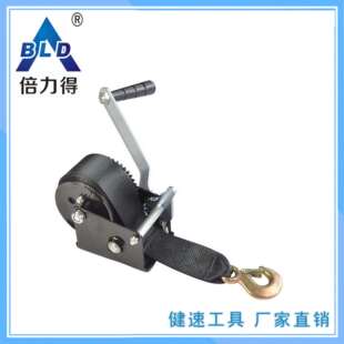 迷你绞盘手动绞盘手摇船用800磅(lbs)配织带KW800游艇绞盘