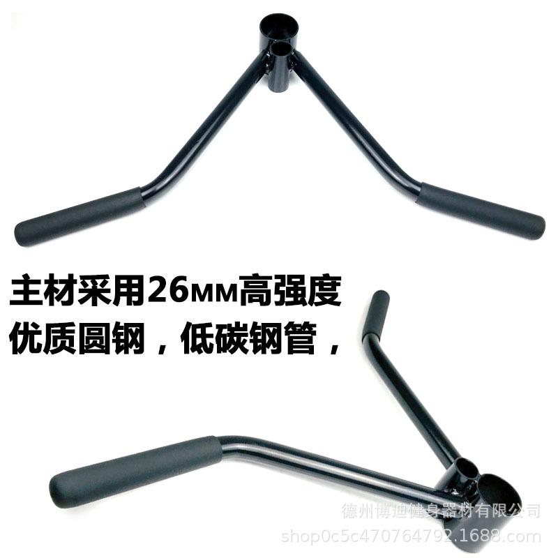 T杠划船硬拉爆发力训练核心训练器把手杠铃炮架多靶位地雷架把手