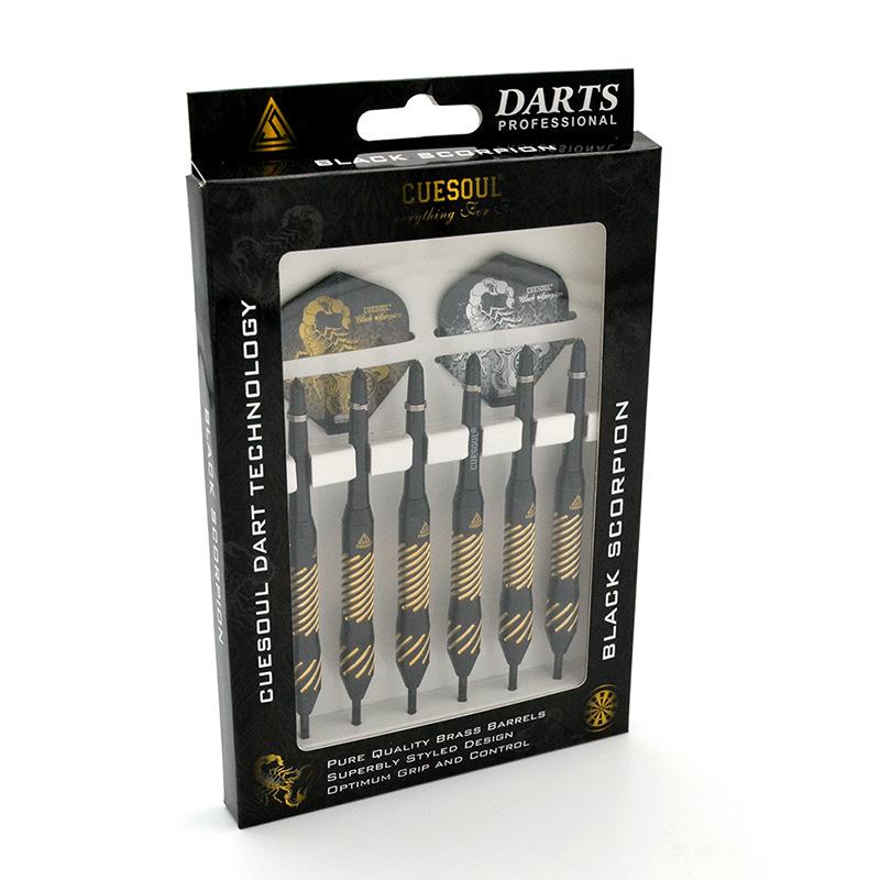 CUESOUL/Q獣黑蝎子系列6支装硬式飞镖套装入门级
