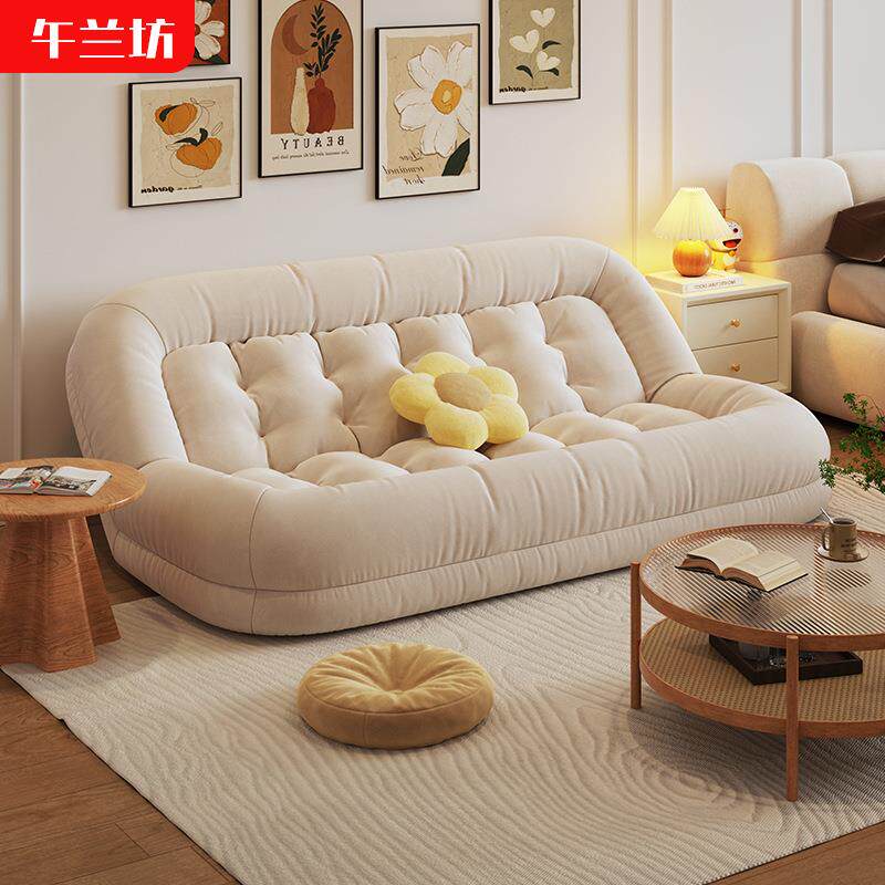 折叠床单双人巨型懒人沙发可躺可睡人类狗窝靠背椅卧室榻榻米沙发