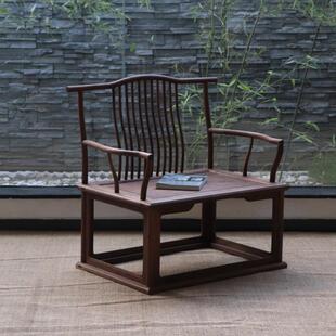 实木主人椅原木茶椅新中式禅椅打坐椅茶室主椅中国风仿古椅子家具