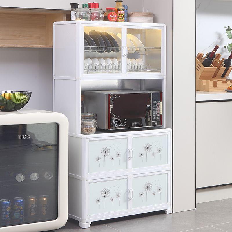 厨房置物架餐边储物柜落地多层烤箱微波炉柜多功能收纳碗架橱柜子