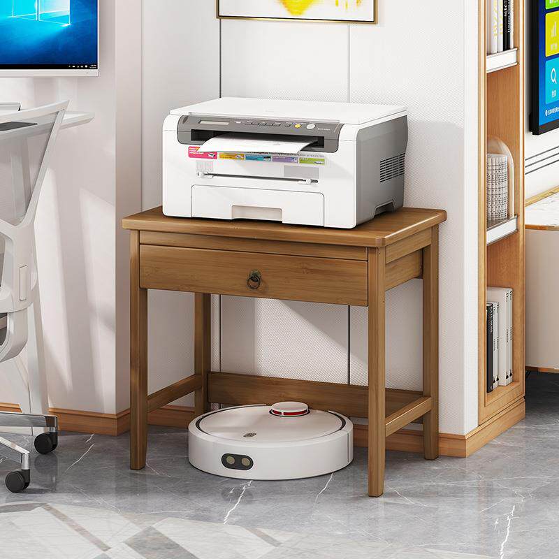 放打印机置物架落地办公室桌下复印机架子小桌子家用客厅收纳jω