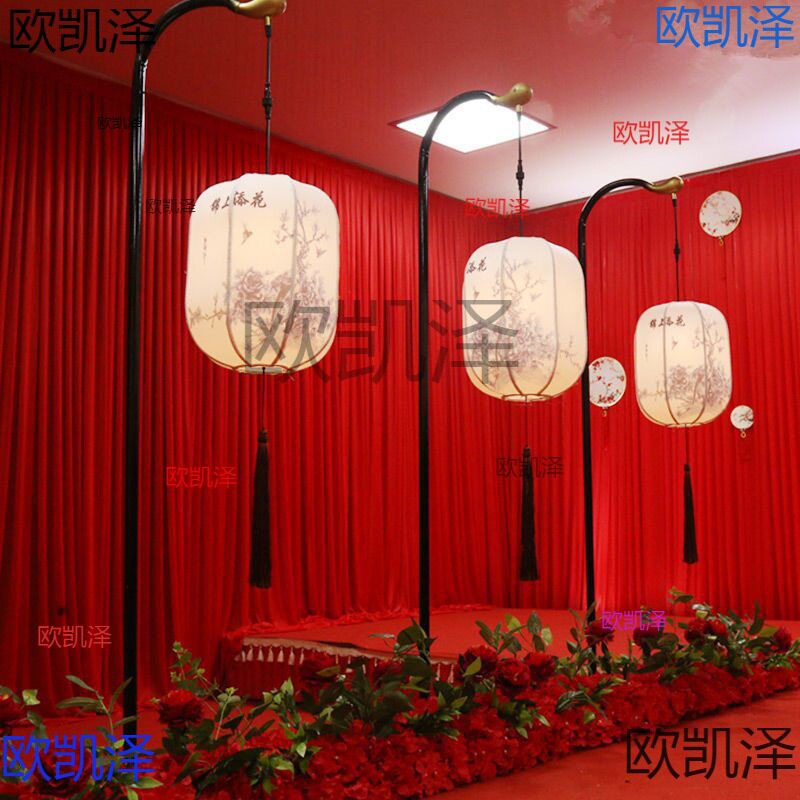 铁艺喜庆中式宫灯路引汉唐婚礼灯笼路引风婚礼布置婚庆道具