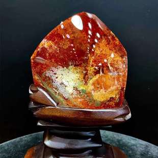 天然水晶四季 幽灵景石观赏石千层山聚宝绿幽灵金字塔幽灵原石摆件