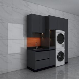 304不锈钢整体厨房橱柜设计装修经济型阳台柜灶台