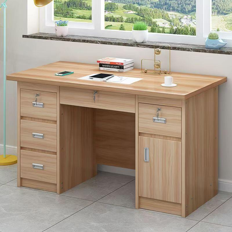 办公桌家用写字台学生带锁带抽屉出租屋桌子台式电脑桌卧室小书桌