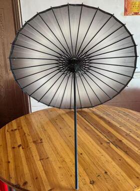 防雨防晒拍摄中式长柄伞复古拍摄油纸伞古风黑色渐变非和伞