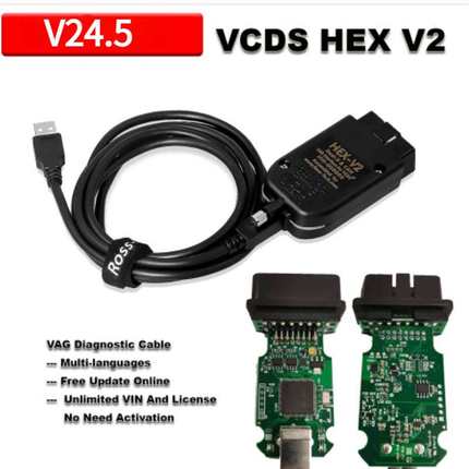5053真二代多语言 Real HEX V2 VCDS 带STM32F429 ARM 芯片支升级