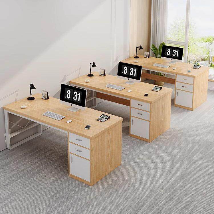 办公桌员工位简约现代办公室桌椅组合简易职员工作台家用电脑桌子