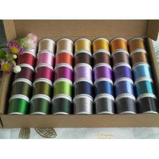 SK蝴蝶牌绣花线缎纹绣花机缝线35色套装