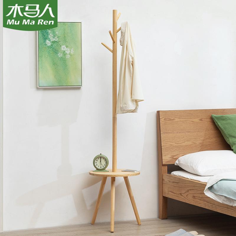 实木衣帽架衣架落地挂衣架挂衣服的家用落地架卧室立式简约架子