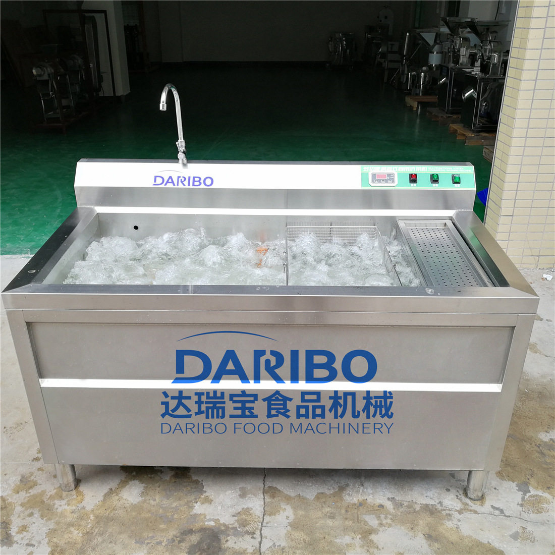 W达瑞宝蔬菜水果清洗机可加热气泡洗菜机杀青小型果蔬清洗设备