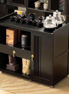 A2L可移动新中式茶台茶桌家用放阳台泡茶桌一整套办公室茶水柜小