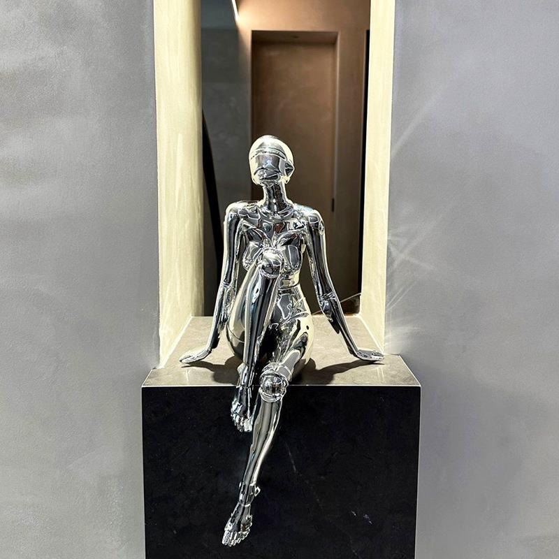 法式轻奢空山基女神摆件玄关客厅电视柜餐边柜壁龛设计师款装饰品