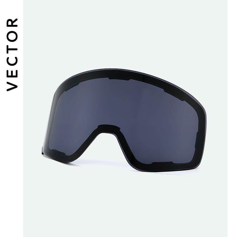 VECTOR滑雪镜片替换镜片双层防雾磁吸镜片