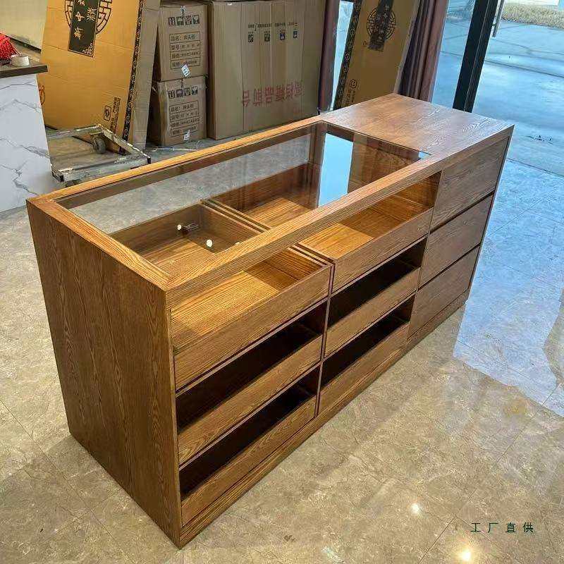 服装店中岛桌展示台边柜储物收银柜装饰柜女装店展台陈列展示定